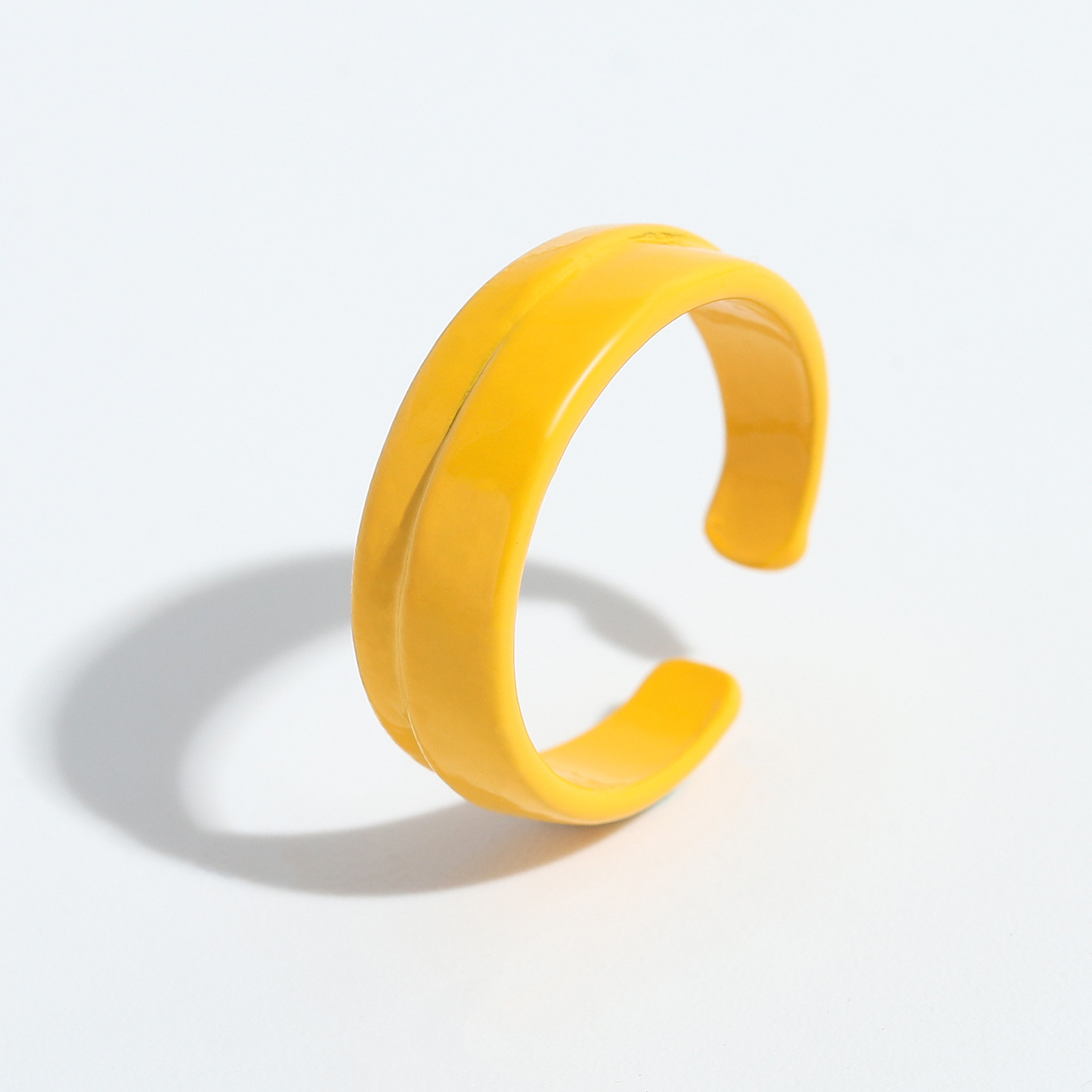 Punk Solid Color Open Ring display picture 1