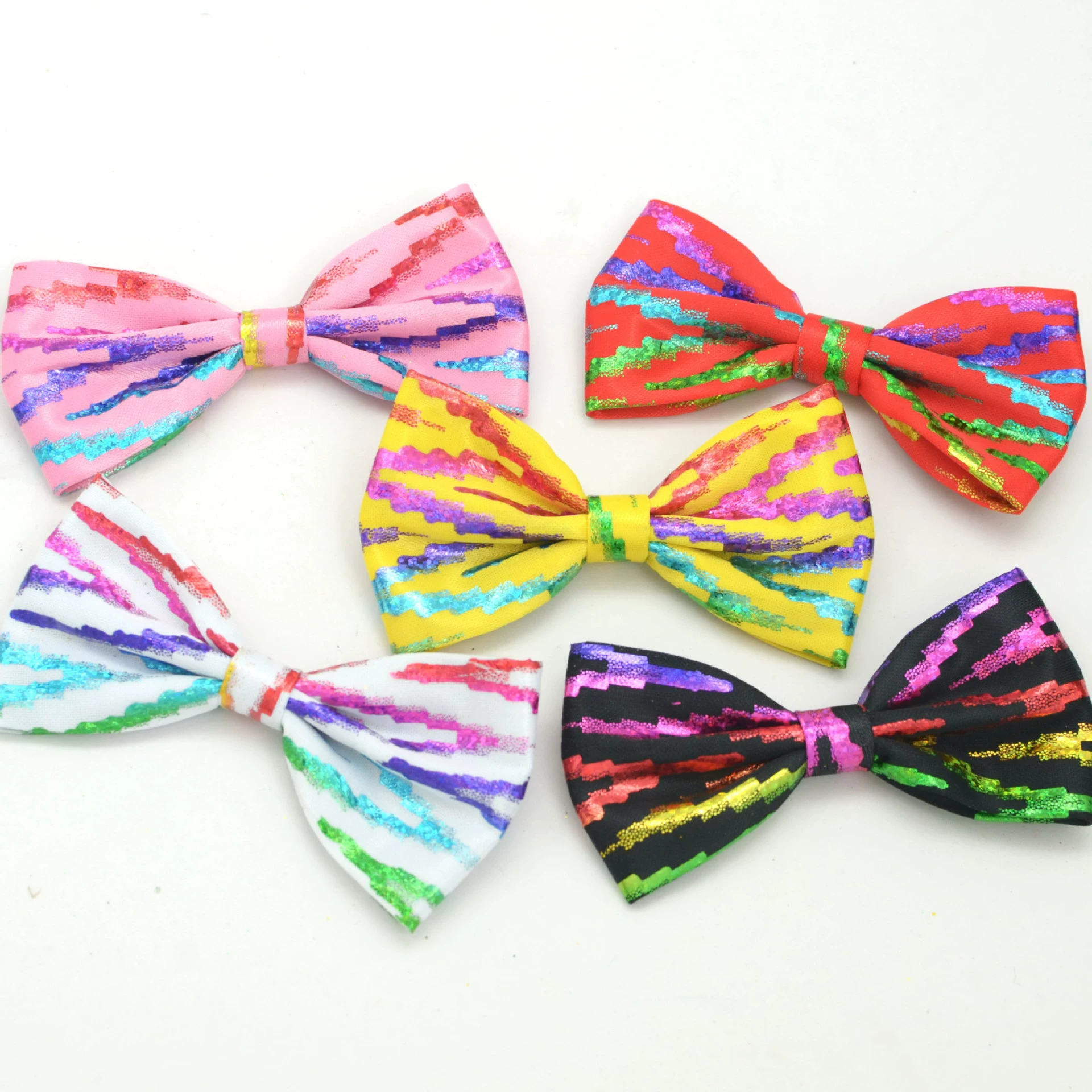 Горячая продажа полосатой серии для домашних животных с галстуком-бабочкой для котенка с цветком щенка с воротником