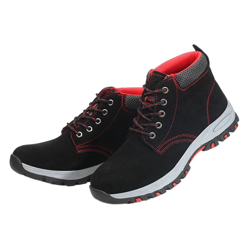 Высокие-топ охраны труда обувь стали Баотоу анти-разбивать анти-пирсинг говяжьи сухожилия снизу износостойкие электросварки безопасности рабочая обувь трансграничные оптом