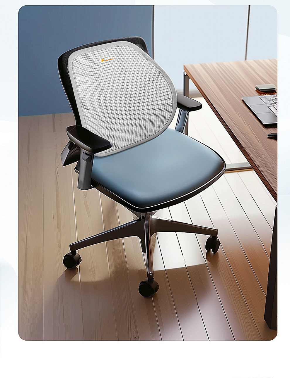 New Model of Car Lumbar Support, Headrest, and Neck Support, Breathable Car Seat Backrest with Optional Logo