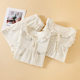 Pajamas Women's Summer Pure Cotton Double-Layer Cotton Yarn Cute Round Neck Home Clothes Short Sleeve Shorts Nightgown Loose Home Clothes