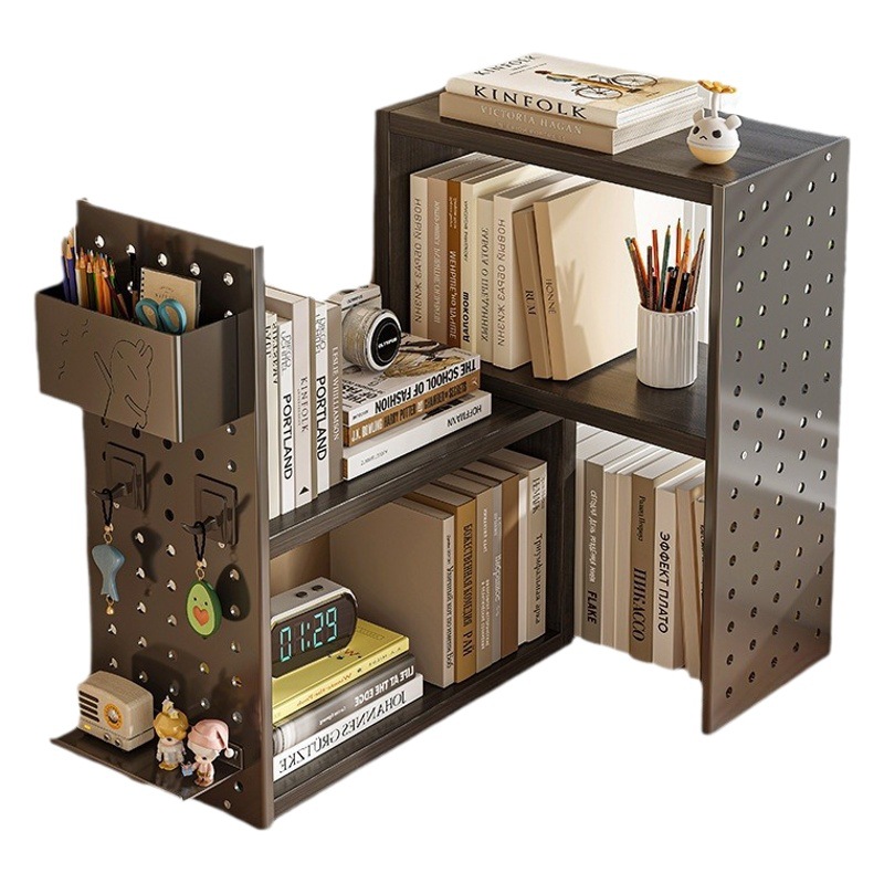 Estantería de madera maciza para niños estantería de piso multi-capa sala de estar armario de almacenamiento para estudiantes estantería para el hogar