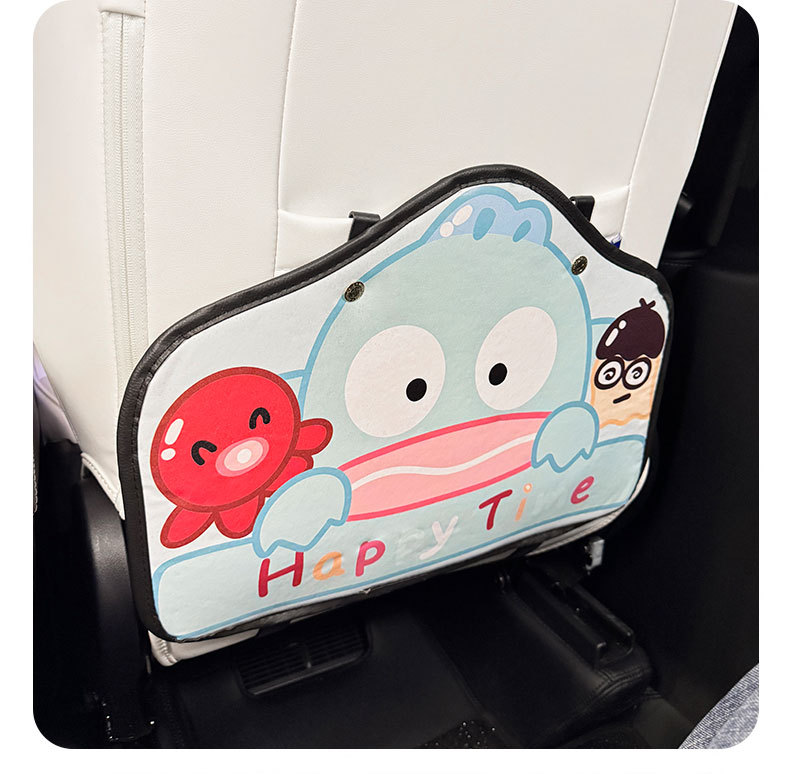 Clownfish Cartoon Cute Car Seat Back Anti-kick Pad Simple and Comfortable Dirt-resistant Storage Bag Anti-kick Pad Dirty Pad