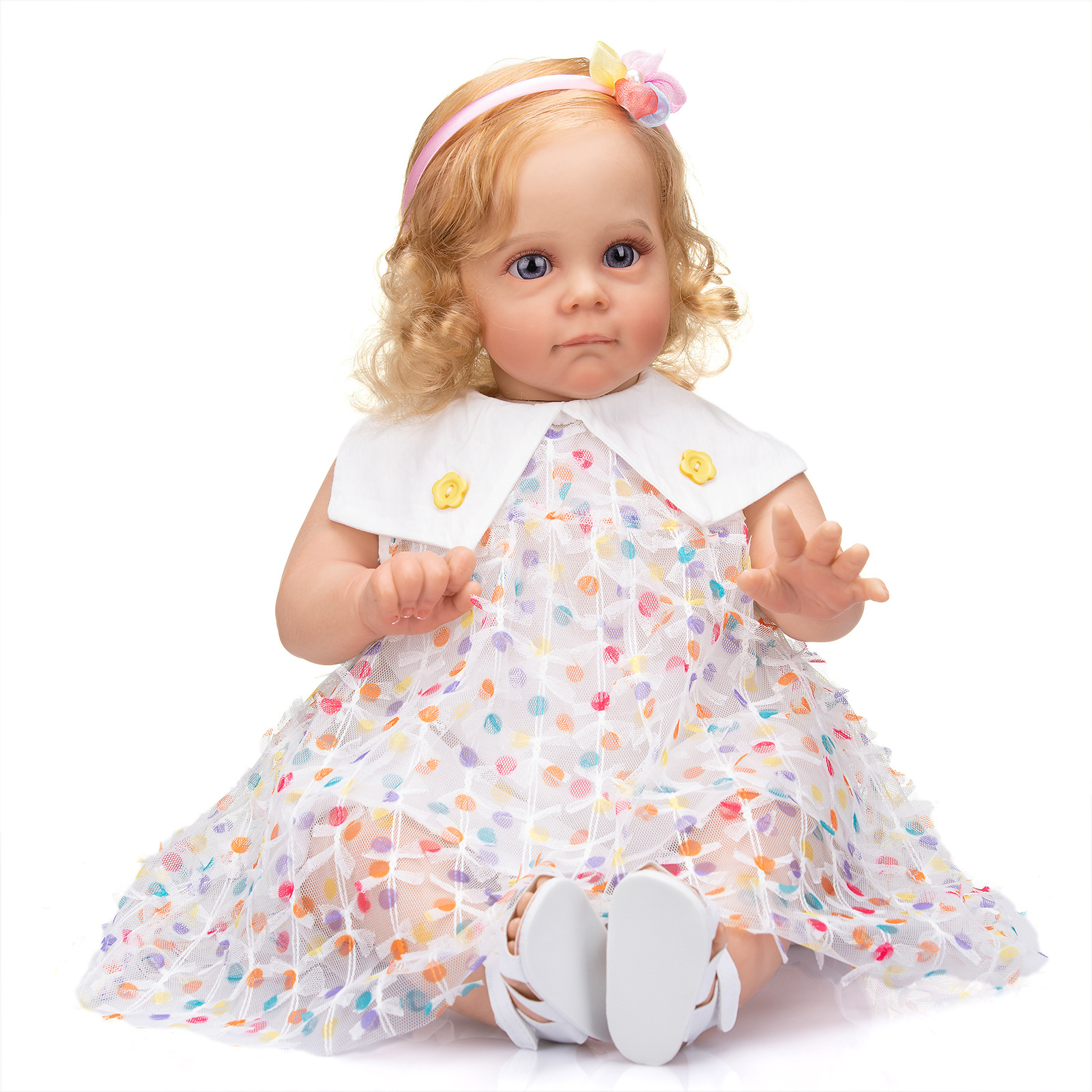 60cm simulación muñeca renacer niño Maddie transfronterizo e-commerce suministro entrega de una sola pieza