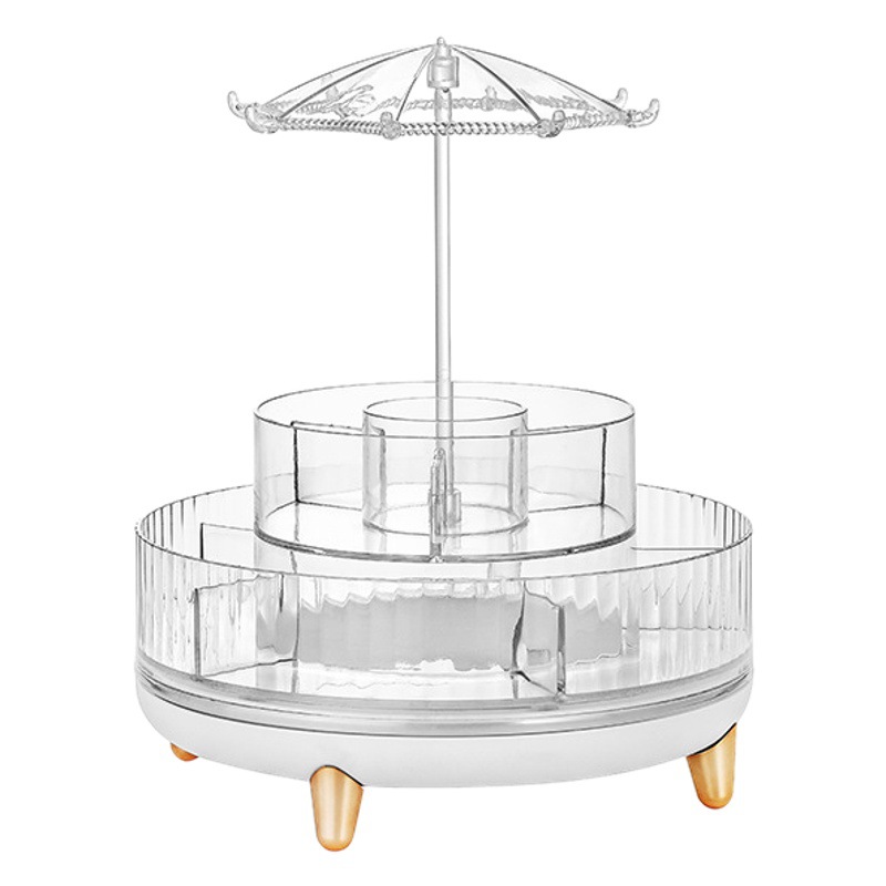 Caja de almacenamiento de cosméticos, tocador de escritorio, estante de almacenamiento multifuncional para lápices de cejas y lápices labiales, caja de maquillaje para productos de cuidado de la piel de gran capacidad