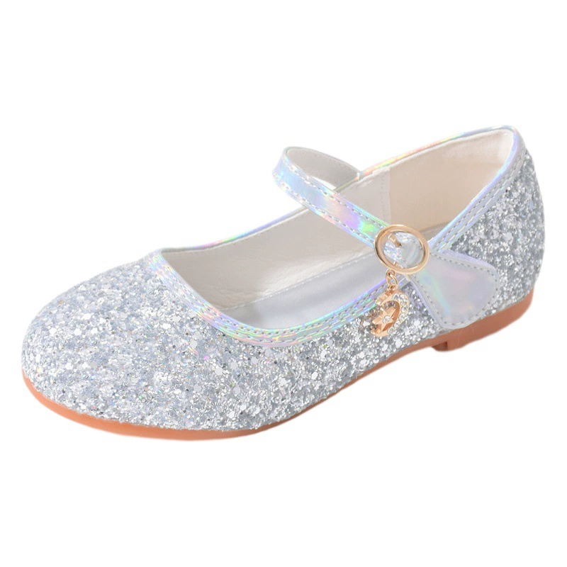 Обувь для девочек, весна и осень, новые туфли со стразами, Маленькая кожаная обувь с изображением Джокера, часы, детская обувь принцессы, детская обувь на мягкой подошве