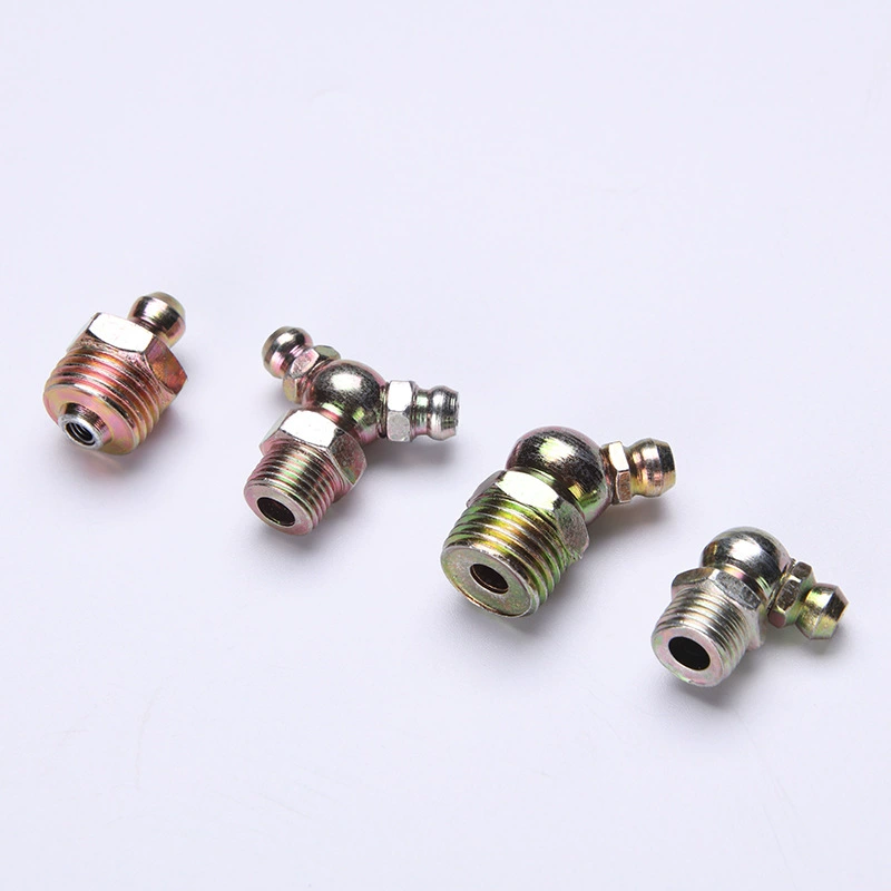 樱芝雪 Supply M10*1 color zinc straight oil nozzle, curved oil nozzle, double-ended iron oil nozzle, supplied by the manufacturer