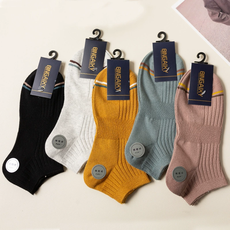 Summer thin colored low invisible socks, wholesale
