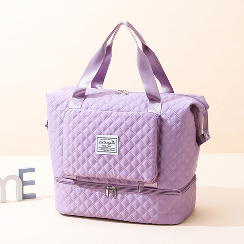 Wholesale dry and wet separation travel fitness bag yoga bag sports tote bag independent shoe position shoulder bag for maternity boarding bag