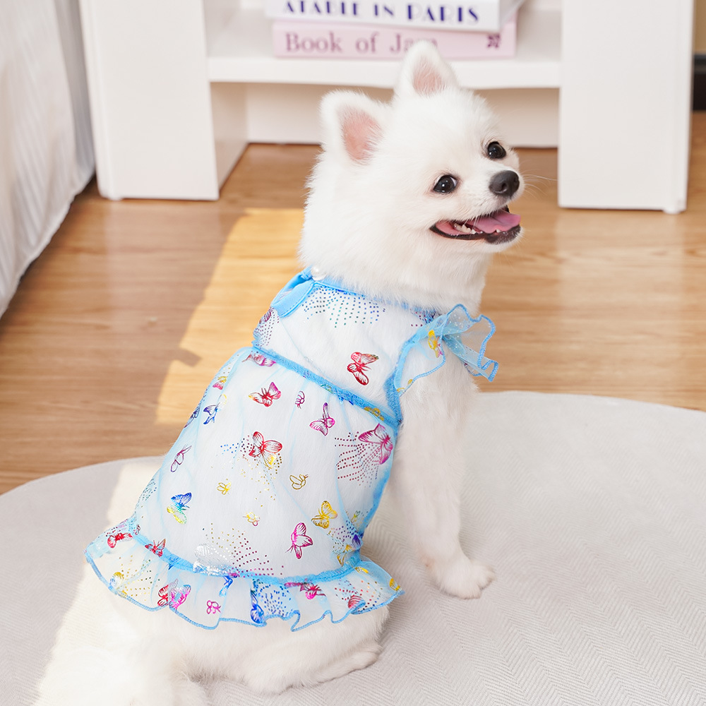 Los gatos domésticos pueden salir con amor, vestidos de verano, suministros para perros, ropa para perros Corgi, ropa para perros