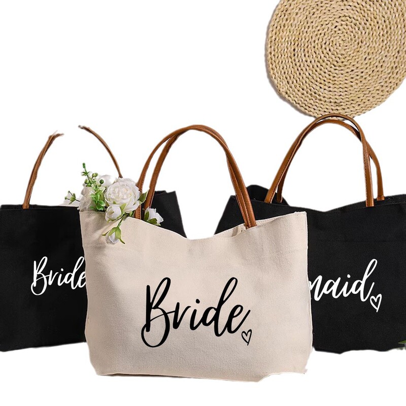 亚马逊速卖通跨境热卖bride新娘爱心皮手提帆布手提袋单身派对|undefined