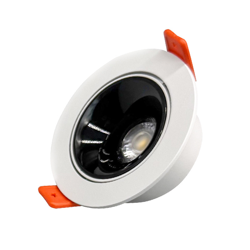 Spotlight incorporado anti-deslumbrante lámpara de pared de lavado de luz de espectro completo sala de estar doméstica marco estrecho led downlight de techo 406L image 5