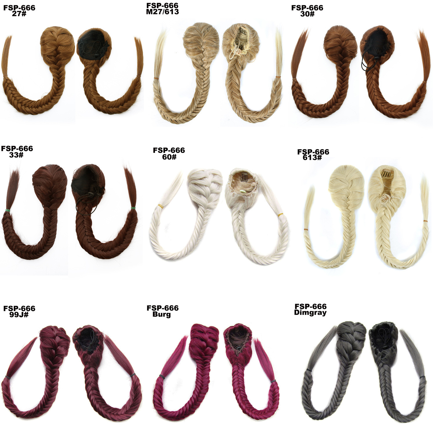 Peachbone trenza pelucina damas caballo trenza africana cordón torcido trenza cabello trenza