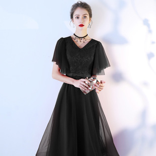 Cross-Border Evening Dress for Women 2025 New Banquet Annual Meeting Host Dress Party Birthday Party Dress Export