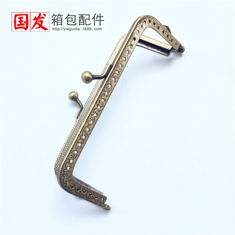 Máquina de flores cóncavas cuadradas de 12,5 CM, boca de cabeza, bronce dorado, plata, estilo clásico de bricolaje