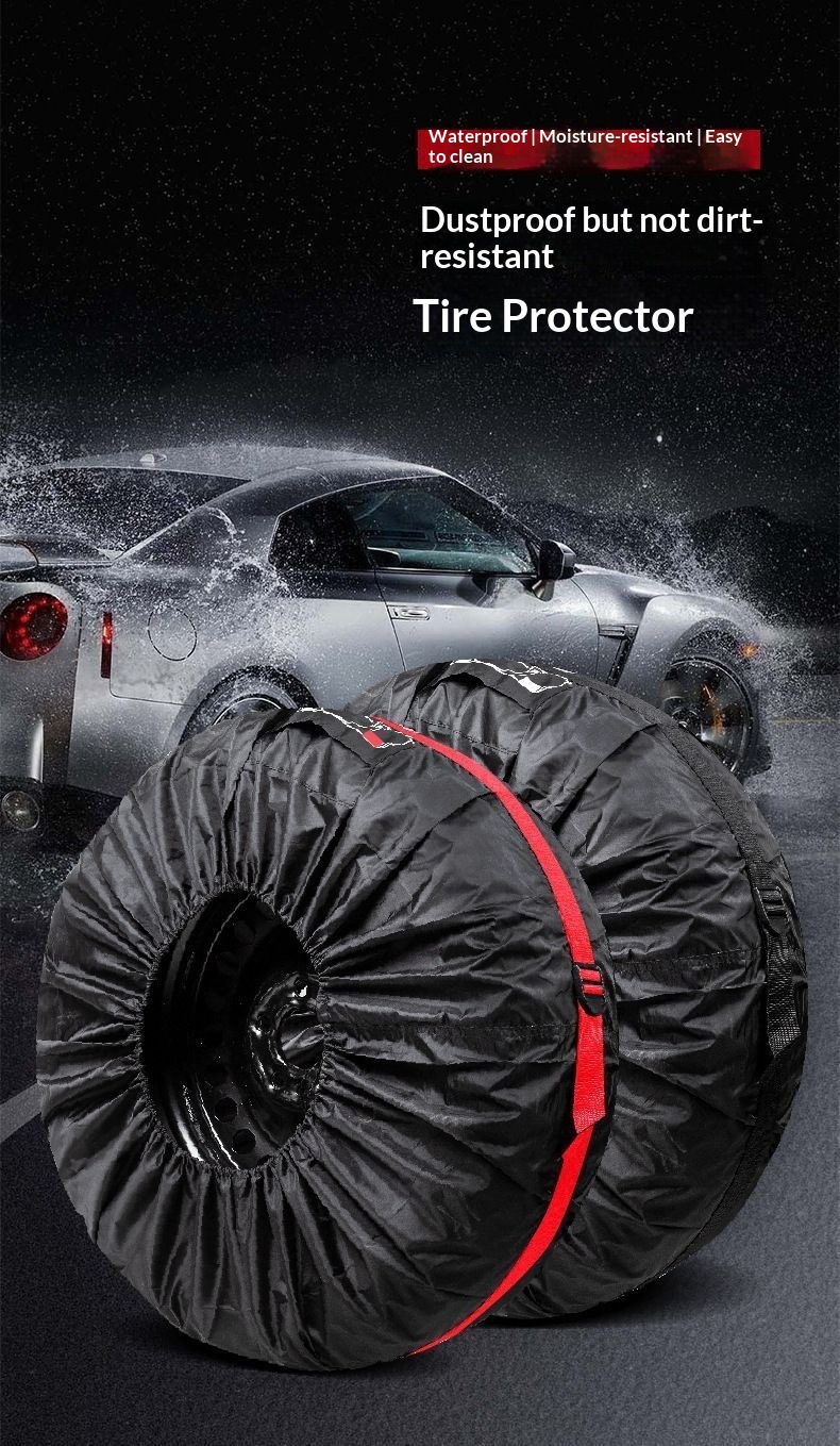 Cross-Border Special Car Tire Covers, Dust-Proof Tire Covers, Snow Tire Covers, Anti-Corrosion Tire Protection Covers, Dirt-Resistant Wheel Covers