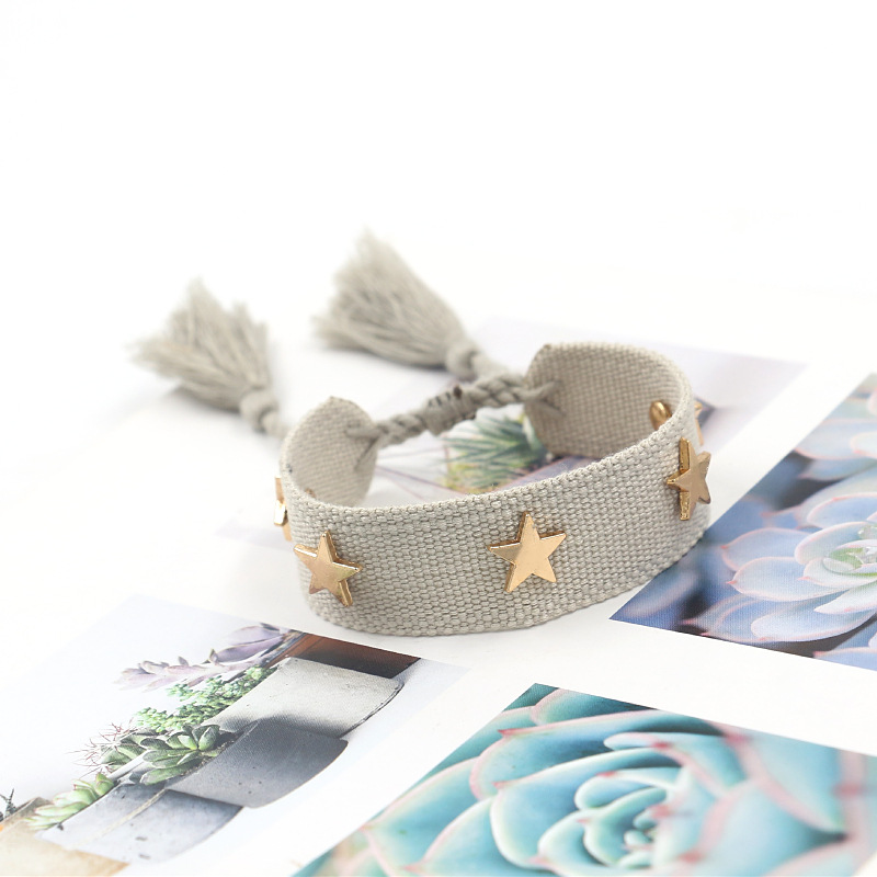 1 Piece Quantity Ethnic Style Streetwear Star Polyester Unisex Bracelets