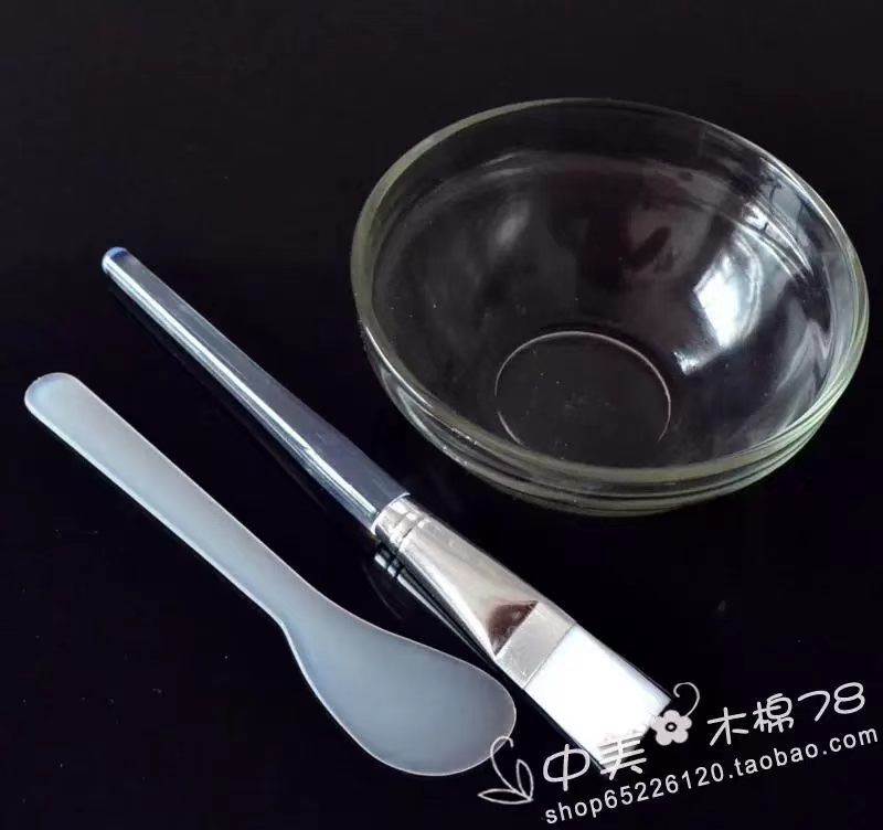 Salón de belleza tazón de aceite esencial tazón de vidrio transparente tazón pequeño tazón de máscara de espesamiento salón de belleza tazón de mezcla de película herramientas de suministros de spa