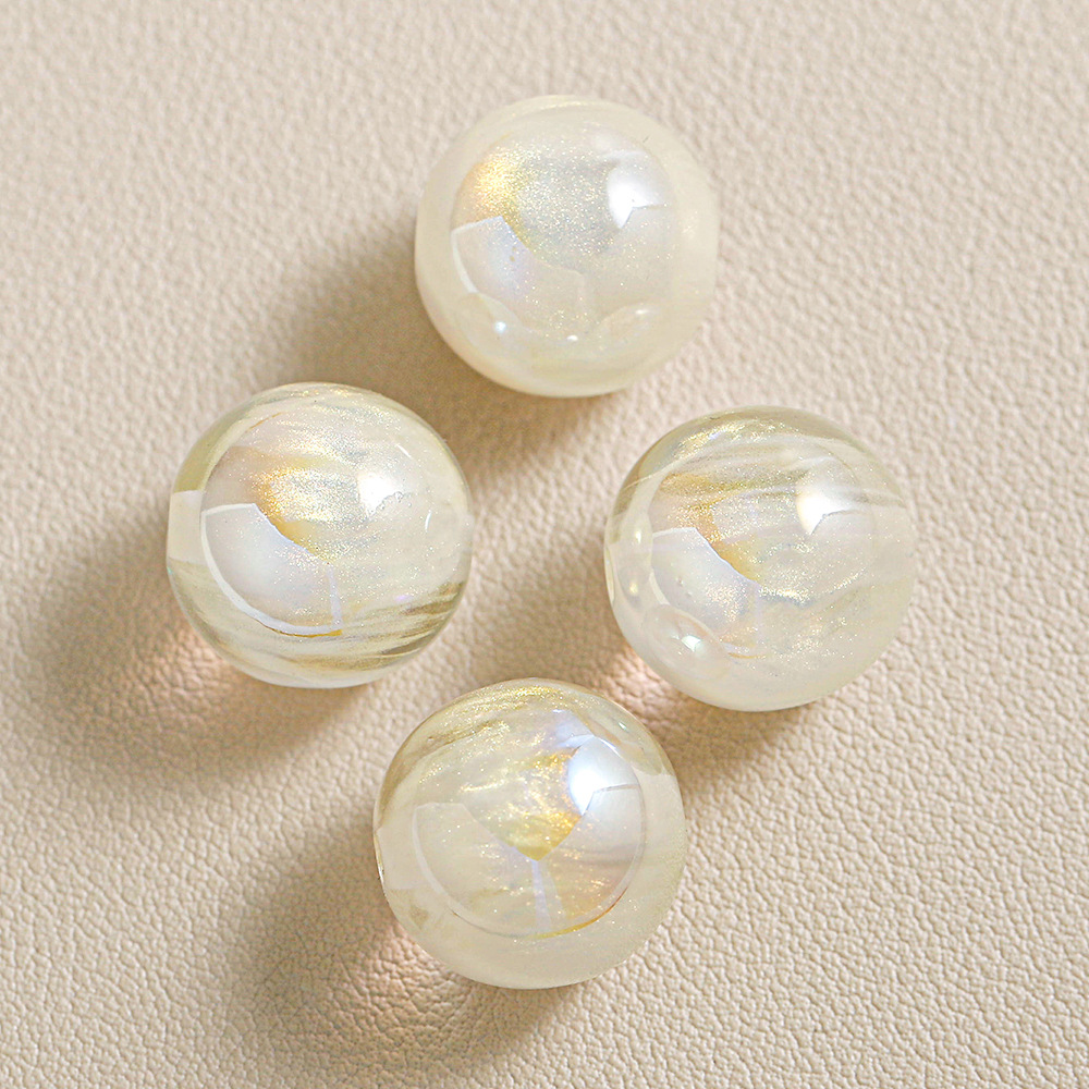 [20 - 30 paquetes] polvo interstellar pastel esferas de cuentas diy cadenas de llaveras de teléfonos móviles granel de cuentas