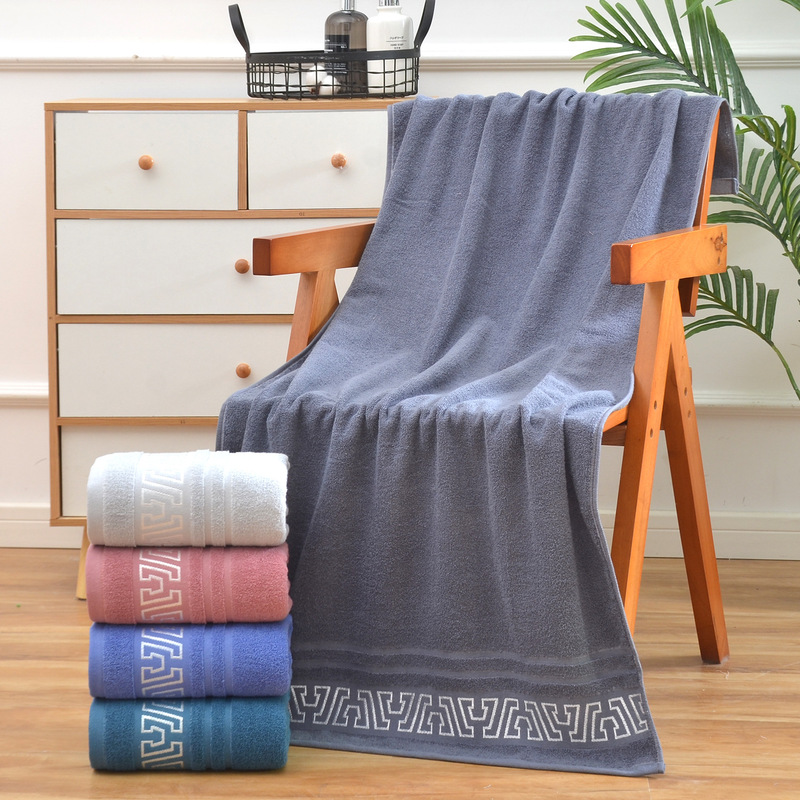 Cross-Border Export Export Temu Shein Labeling and Delivery Household Bath Towels Thickeneded Absorbent Wholesale