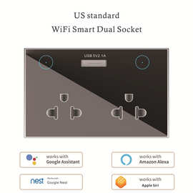 私模定制涂鸦APP智能WiFi美澳规欧英规WiFi墙壁插座