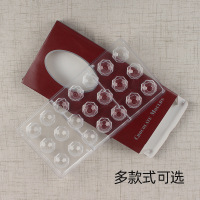 Khuôn sô cô la, hàng cứng, khuôn acrylic nhựa trong suốt, hình tròn, hoa hồng hình thoi, tình yêu, nhiều ngăn