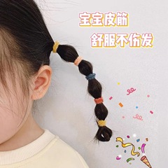 New summer Korean style children's hair accessories baby hair band does not hurt hair colorful rubber band little girl headband set headwear