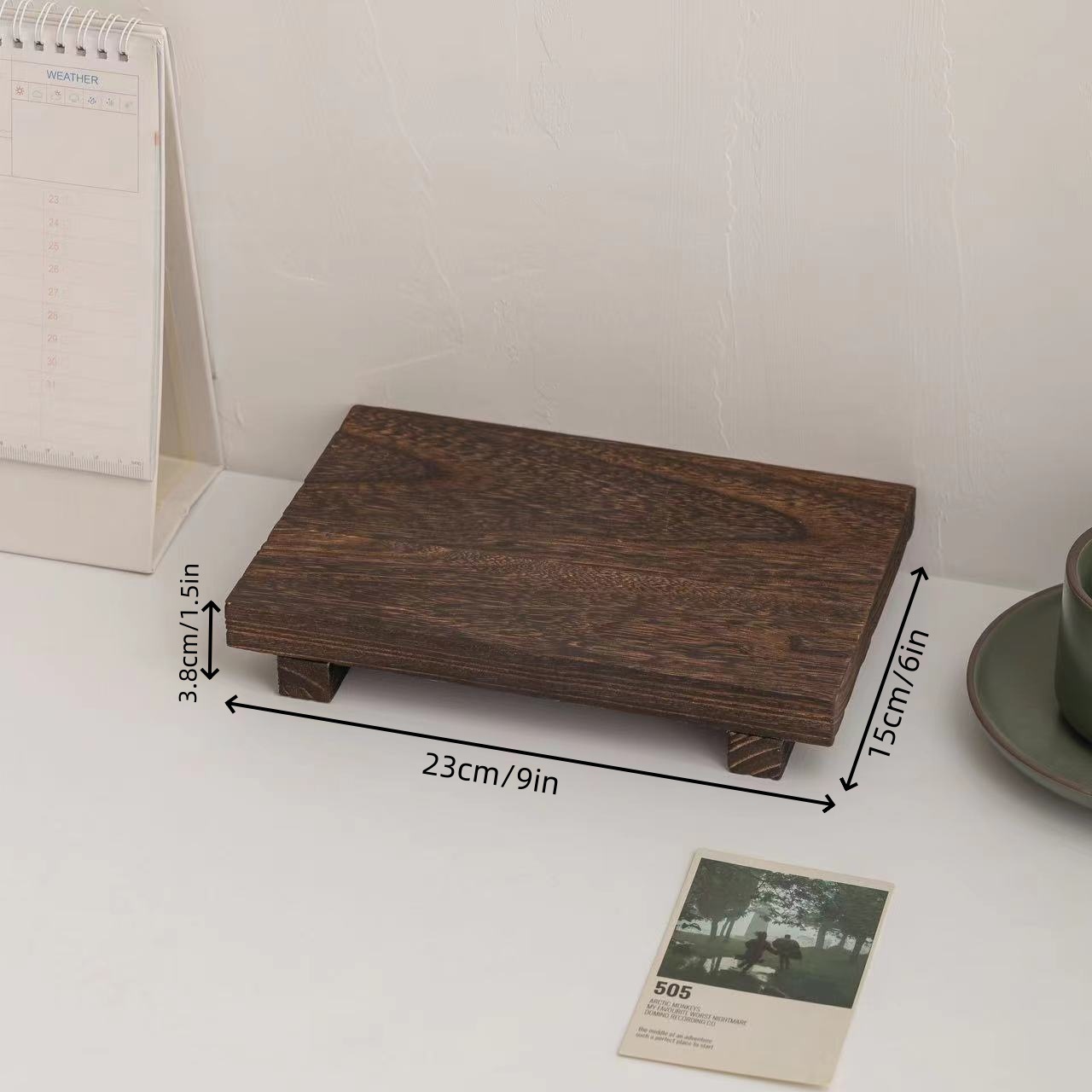 Estante de almacenamiento de madera para uso doméstico, soporte móvil para plantas verdes, expositor de figuras para escritorio de sala de estar, almacenamiento para baño.