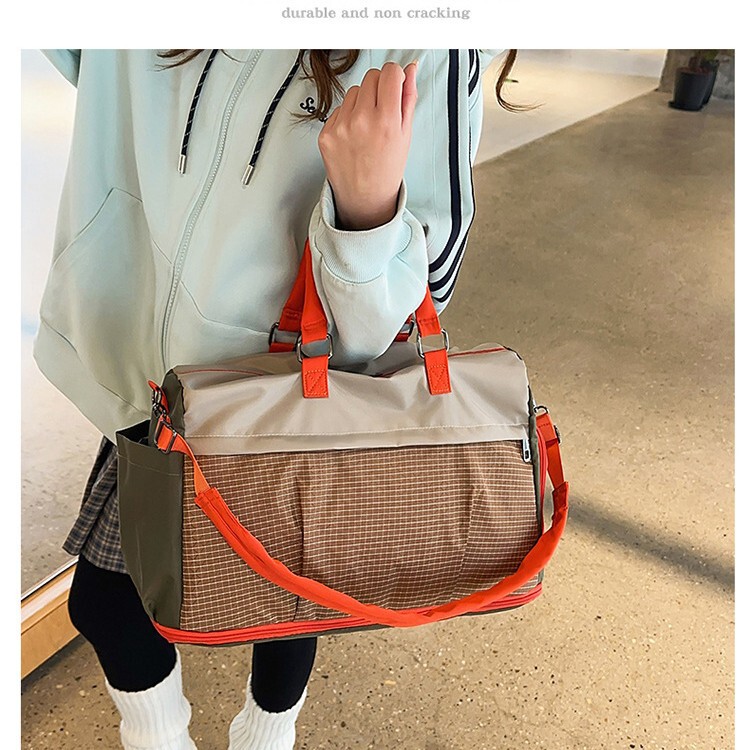 Cross-Border Dry and Wet Separation Yoga Fitness Bag, Large Capacity Expandable Short-Distance Travel Bag, Hand-Held Crossbody Tote Bag