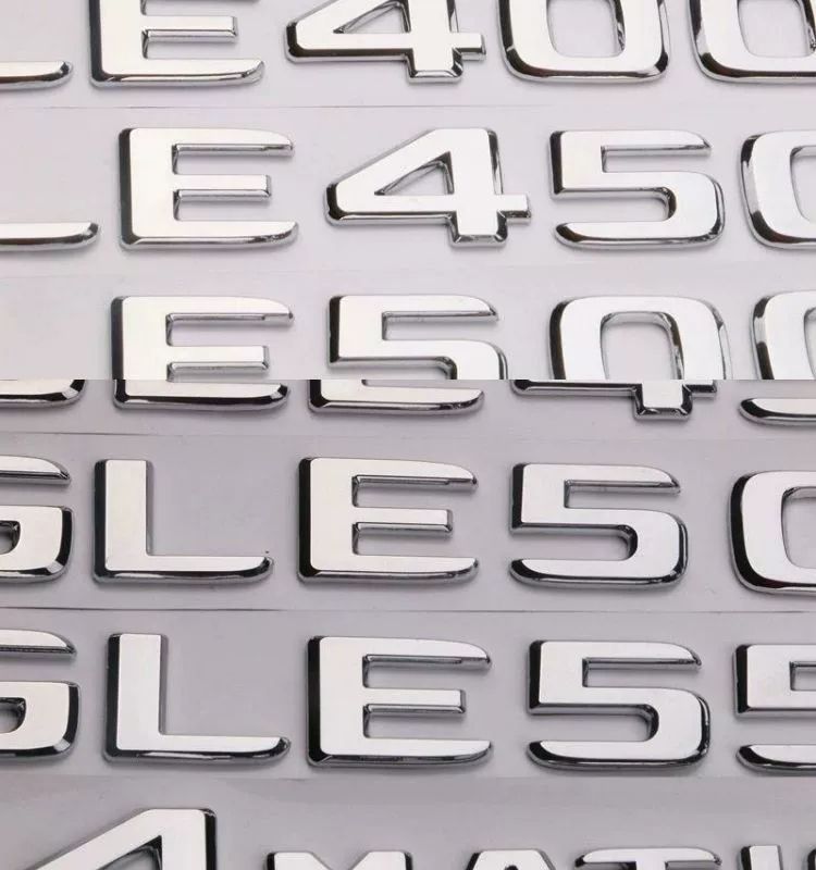 Mercedes-Benz GLE320 GLE350 GLE400 GLE450 GLE500 GLE550 car emblem, lettering, and rear badge