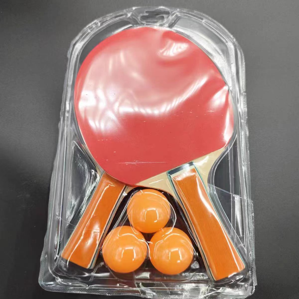 Table Tennis Racket, a Set of Table Tennis Rackets for Beginners, Straight Racket, Finished Racket, Children, Primary School Students, Adults, Horizontal Racket
