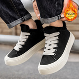 Флисовые демисезонные кроссовки, удерживающие тепло туфли, повседневная обувь, (Трансграничная торговля), большой размер