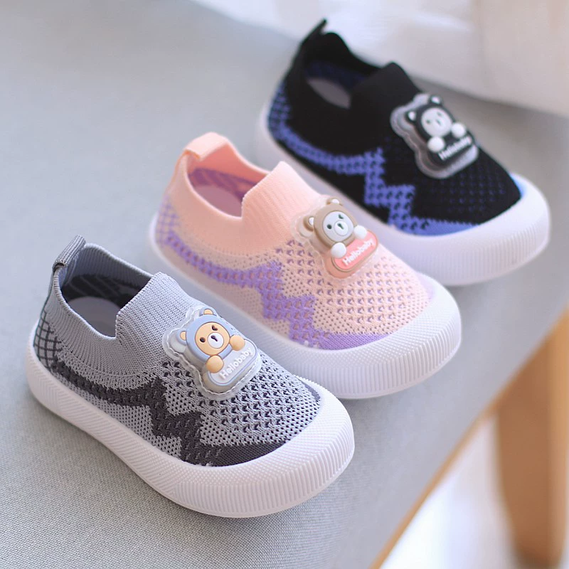 Мужские и детские трикотажные туфли Один педаль сетки дышащая