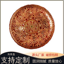 欧式日韩全风格通用家庭宴会酒店西餐中餐牛排水果婚礼海草玻璃盘