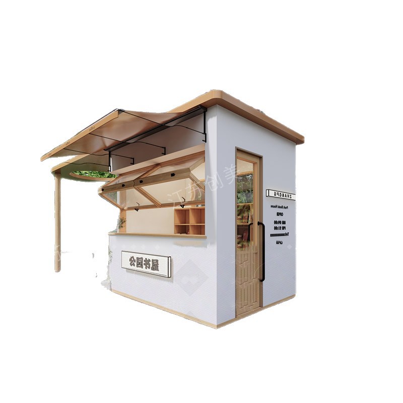 Nuevas tiendas móviles al aire libre quiosco creativo tiendas de conveniencia antiguas calle comercial quiosco de cabina