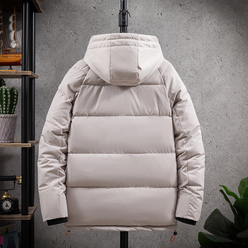 Manteau d'hiver en coton pour homme, style court, épais, chaud, décontracté, pour jeune étudiant, tendance_voghion.com