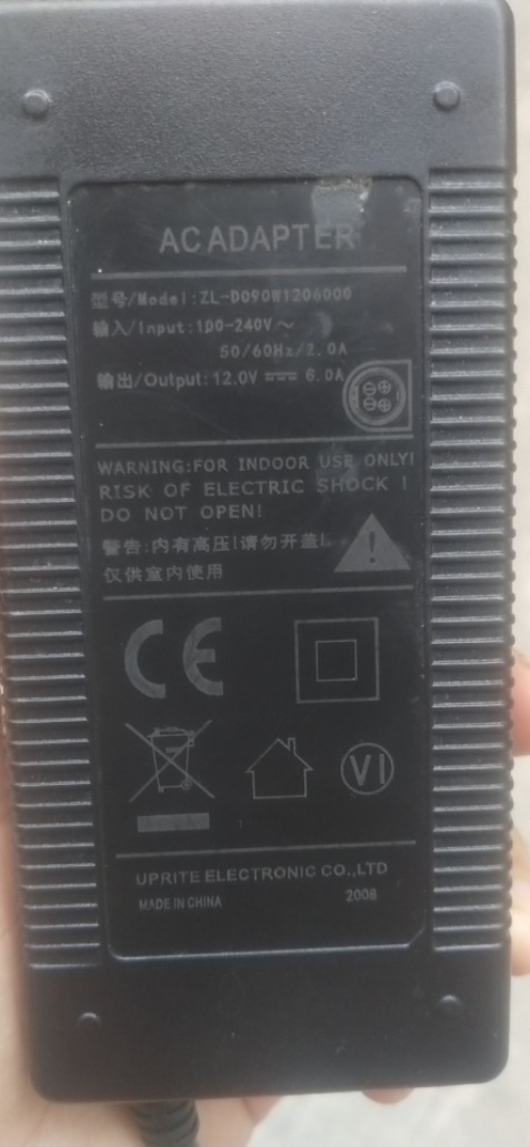 收银机收款机电源适配器ZL-D090W1206000 12VDC6A四针12V6A 配件