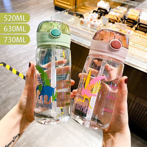 Summer sippy cup for children, pregnant women, male and female students going to school, portable sports adult plastic water cup