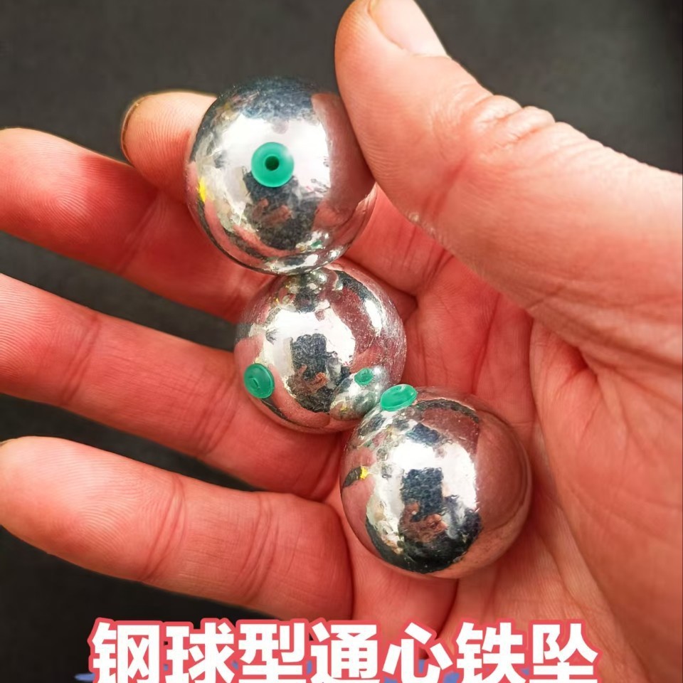 批发塑通心球形铅铁坠橄榄快速铅空心海竿坠钓鱼坠渔具配件海杆