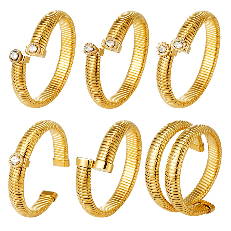 adjustable women's bracelet stainless steel