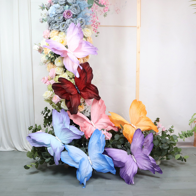 Romantic Wedding Decoration Butterfly Mall Display Window Arrangement Valentine's Day Photo-Taking Prop Paper Art Artificial Butterflies Romantic Wedding Decoration Butterfly Mall Display Window Arrangement Valentine's Day Photo-Taking Prop Paper Art Artificial Butterflies
