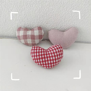 Love brooch female corsage cute Japanese cotton and linen decorative peach heart sweater pin ins trendy personalized hair rope hairpin