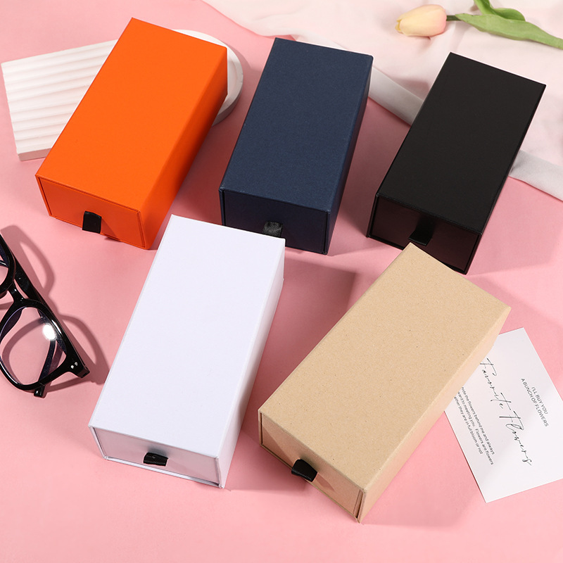 in stock Glasses Packaging Box Drawer Type Perfume Cosmetic Storage Paper Box Aromatherapy Accompanying Gift Box