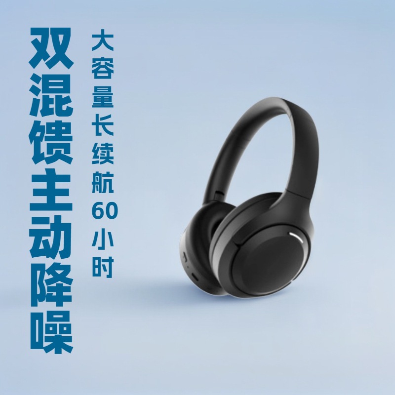 26 Years of New Model Experience: Anc Over-Ear Bluetooth Headphones with Dual Hybrid Active Noise Cancellation, Long Battery Life of about 60 Hours, Factory Oem