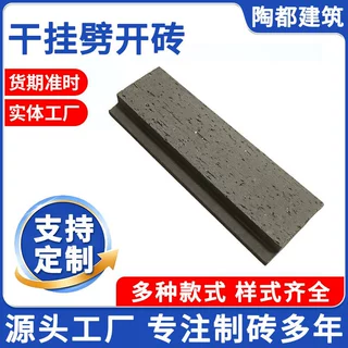 定制异型干挂陶砖幕墙装饰砖镶嵌式干挂外墙陶土砖幕墙干挂系统
