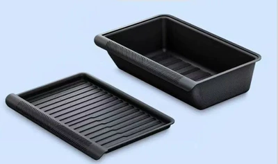 Suitable for Tesla's New Car storage bag/box - renewed-y-under-seat-storage-box-black-with-lid