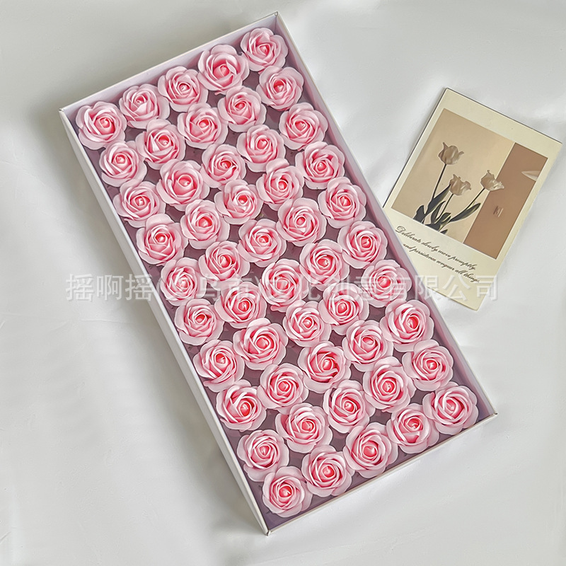 Venta directa de fábrica mini pulgares cabeza de flor diy productos semiacabados flor de jabón cabeza de rosa regalo de flor de jabón al por mayor