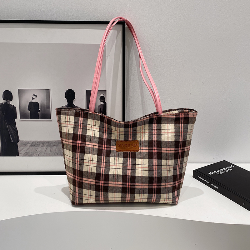 Bolsa de lona para mujeres 2024 nuevo otoño y invierno multifuncional bolsa de hombro casualidad cuadrada bolsa de viaje de clase
