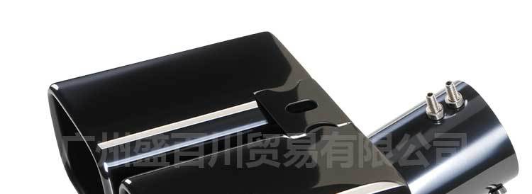 Suitable for factory direct sales Alfa square mouth tail mouth modification Alpha stainless steel car tail throat exhaust pipe