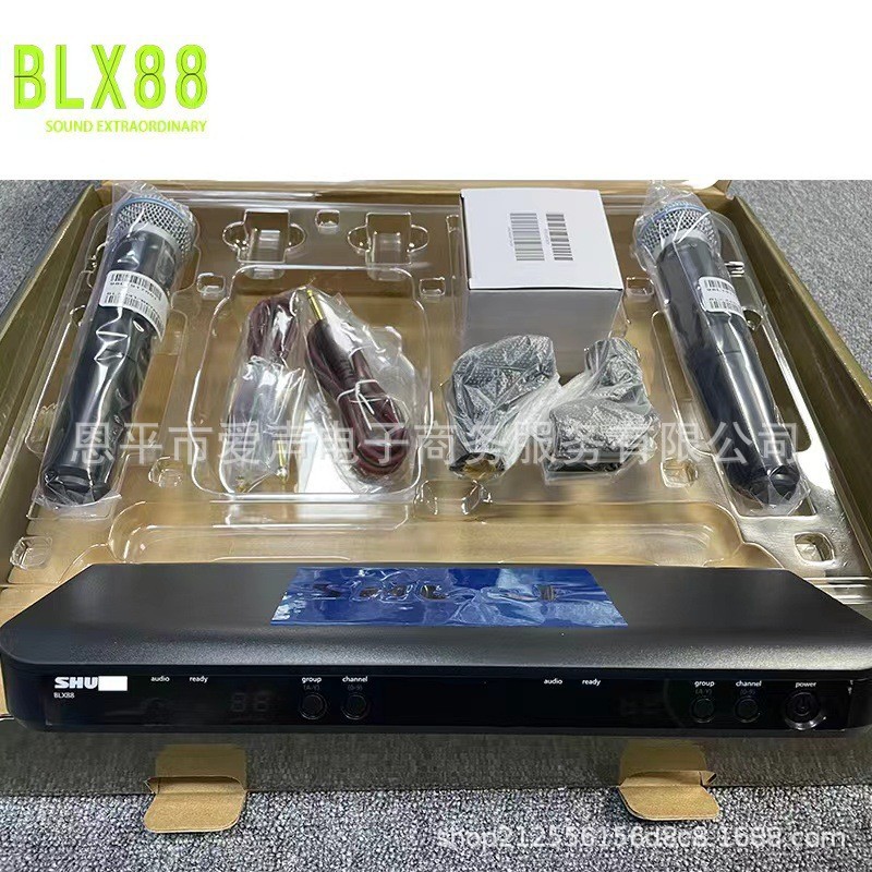 BLX288 beta58a inalámbrico un arrastre dos bobina móvil micrófono rendimiento en el escenario canto profesional de mano transfronteriza comercio exterior